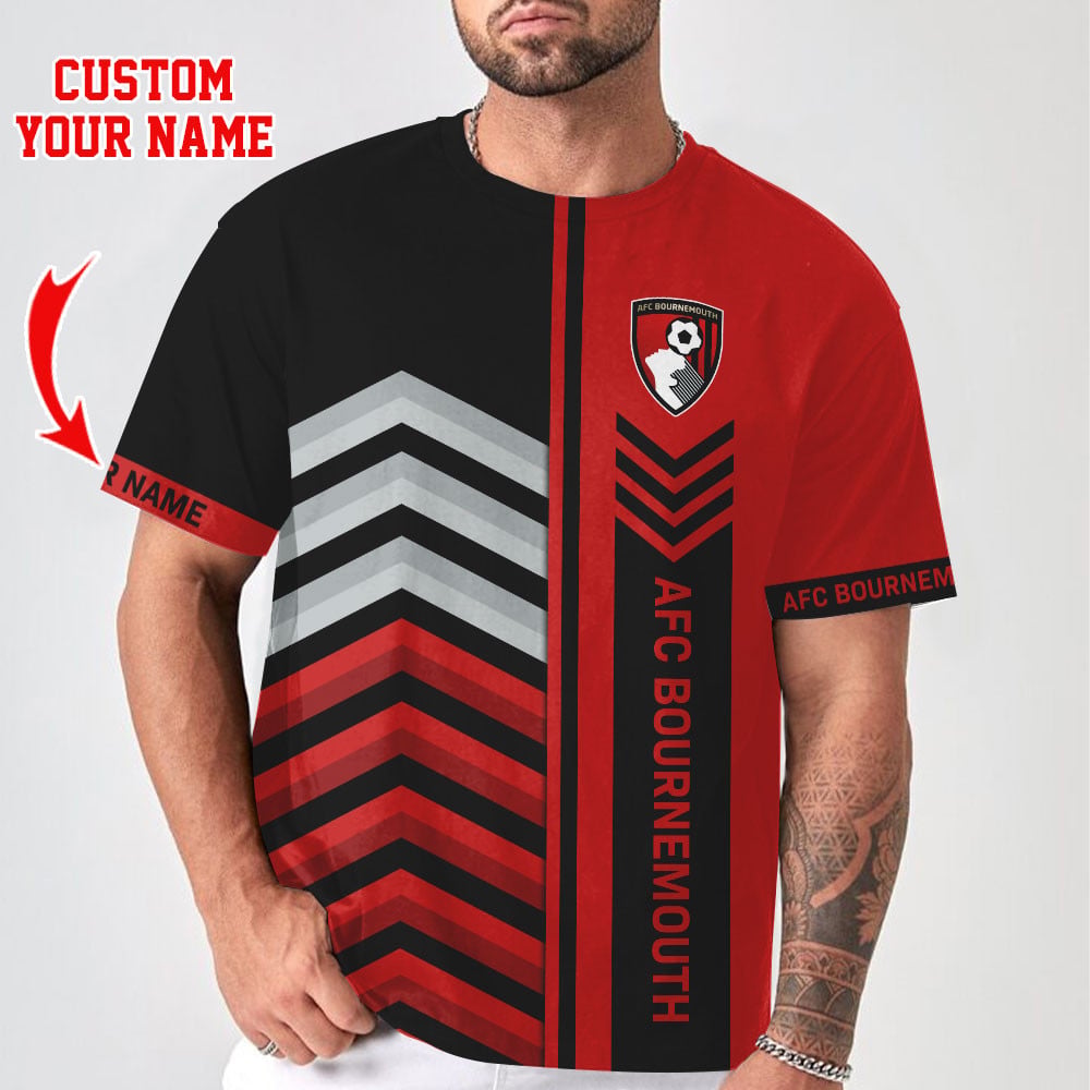 Custom Afc Bournemouth Fan T-Shirt - Personalize Your Name, Perfect Gift For Supporters
