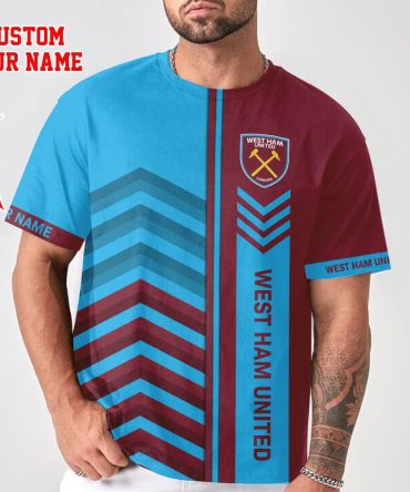 Customizable West Ham United Fan T-Shirt - Personalize Your Name & Show Team Spirit!