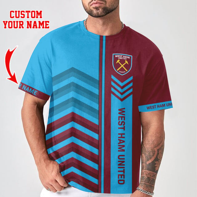Customizable West Ham United Fan T-Shirt – Personalize Your Game Day Look Now!
