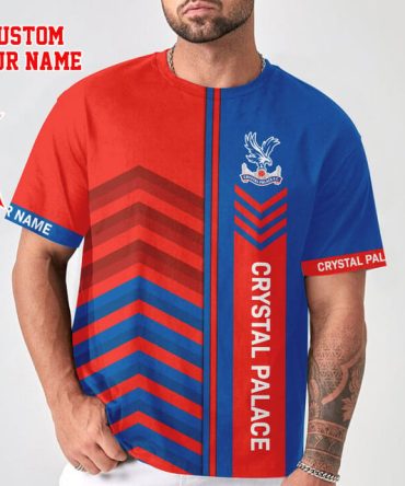 Custom Crystal Palace Fan T-Shirt - Personalize Your Name, Stylish & Unique Soccer Apparel