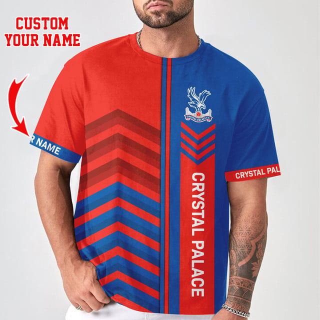 Custom Crystal Palace Fan T-Shirt - Personalize Your Name, Stylish & Unique Soccer Apparel