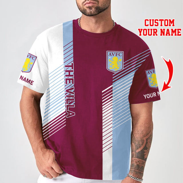 Customizable Aston Villa Fc Fan Jersey – Personalize With Your Name Today!