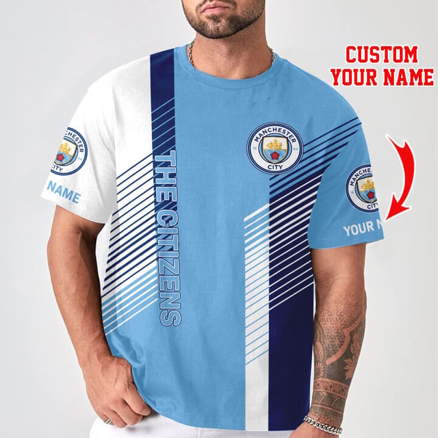 Customizable Manchester City Fan Jersey - Add Your Name - Stylish & Unique Shirt
