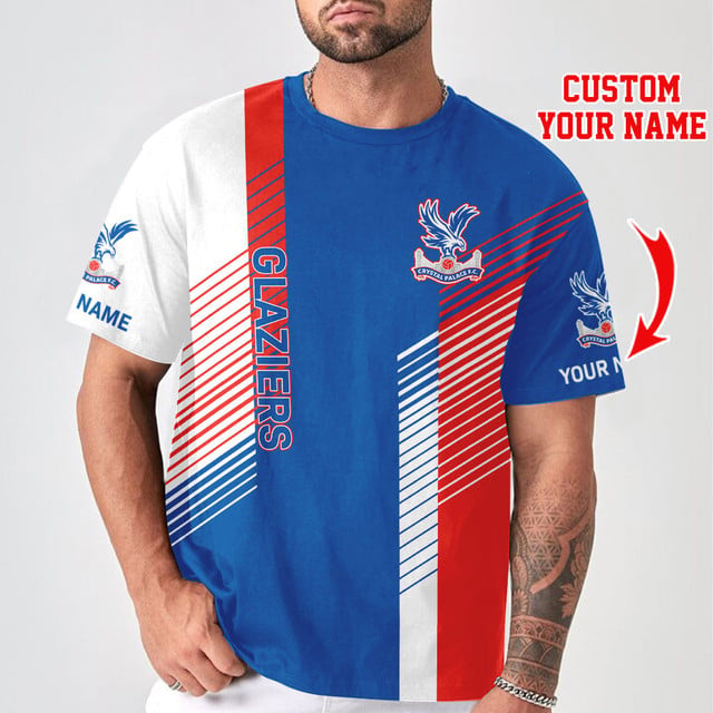 Customizable Team Crystal Palace Fc Jersey T-Shirt - Personalize Your Name For Unique Style!