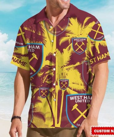 Custom West Ham United Hawaiian Shirt – Tropical Fan Gear For Summer Vibes