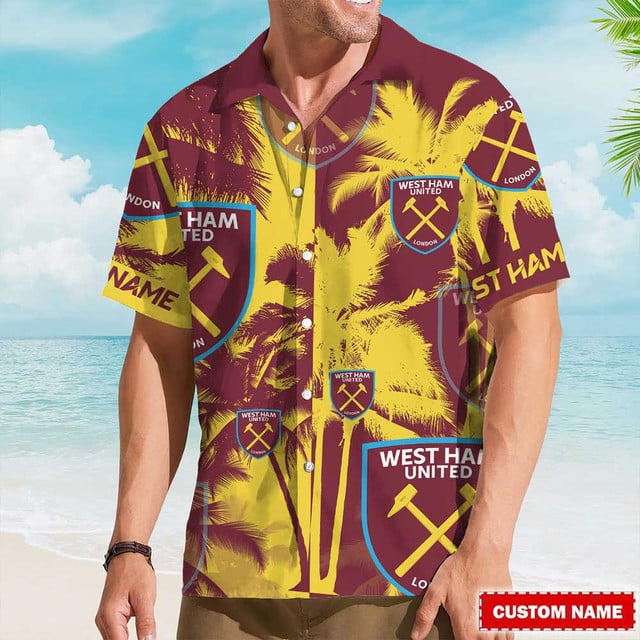 Custom West Ham United Hawaiian Shirt – Tropical Fan Gear For Summer Vibes