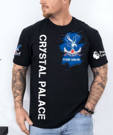 Custom Crystal Palace T-Shirt - Personalized Name & Logo Design For Fans
