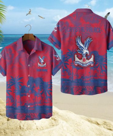 Crystal Palace Fc Hawaiian Shirt – Tropical Beachwear For Soccer Fans