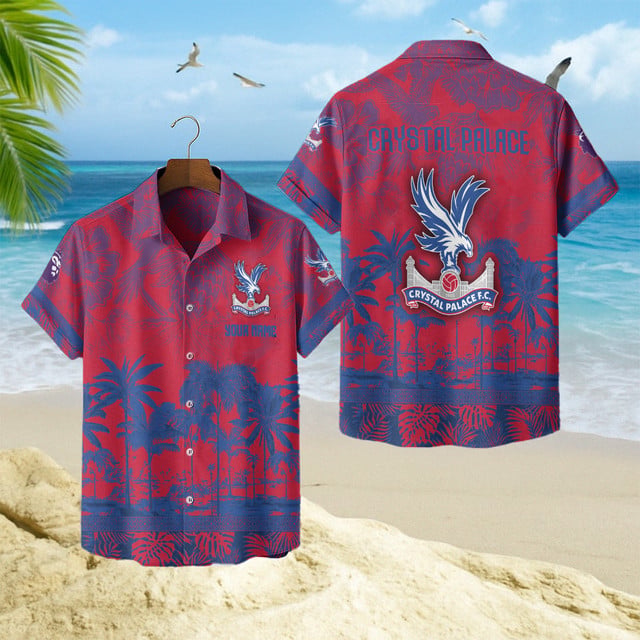 Crystal Palace Fc Hawaiian Shirt – Tropical Beachwear For Soccer Fans