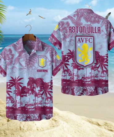 Custom Aston Villa Hawaiian Shirt – Personalized Beachwear For Fans