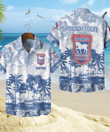 Ipswich Town Fc Hawaiian Shirt – Tropical Beach Style, Perfect For Fans!