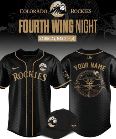 Personalized Colorado Rockies 2026 Fourth Wing Night Jersey Colorado Rockies Merch