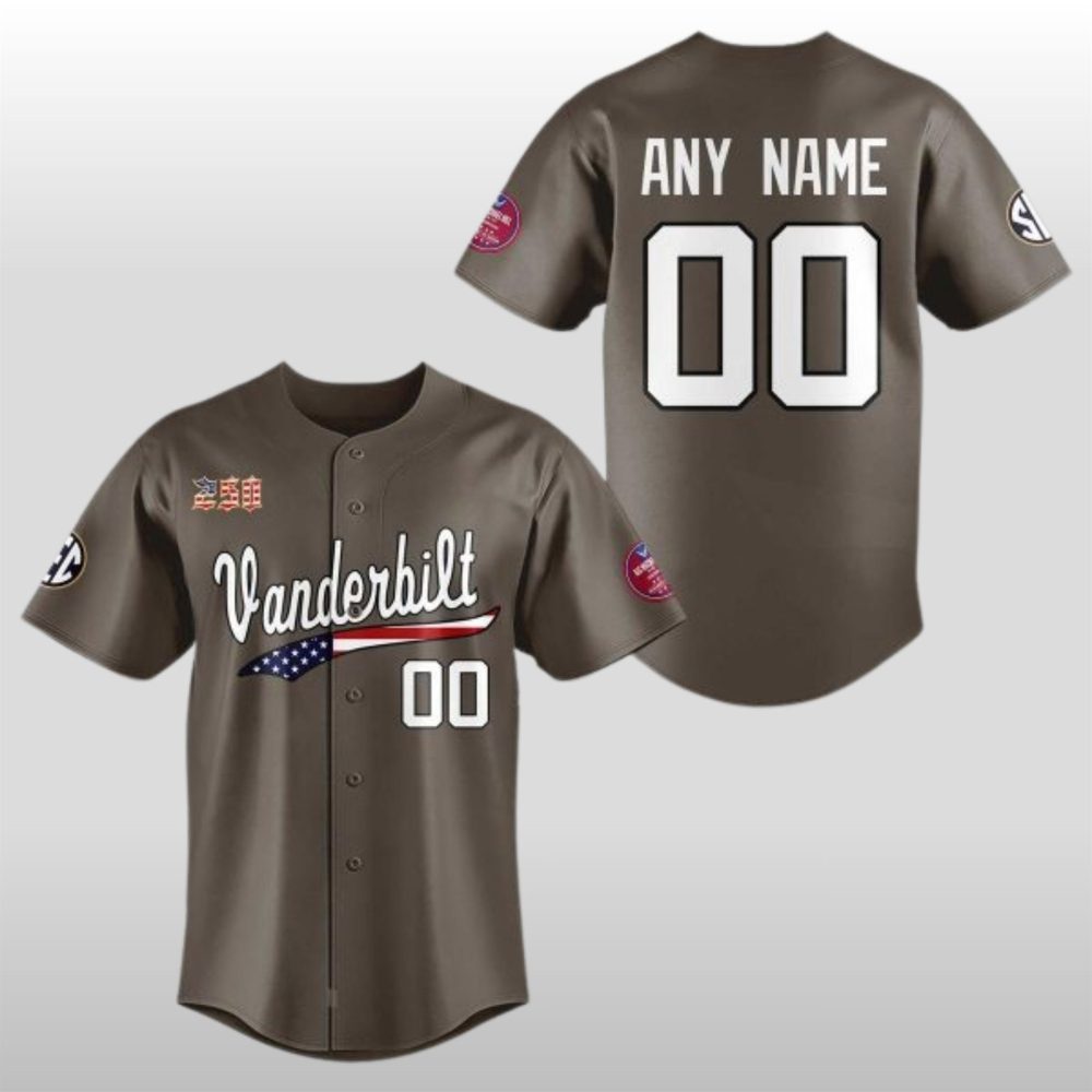 2026 Vanderbilt Commodores Salute To Service Usa Military Baseball Jersey