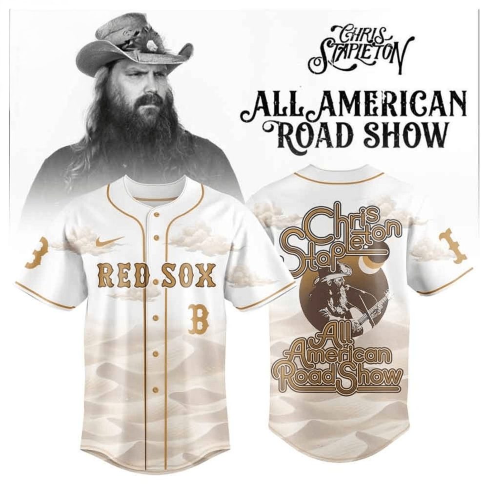 Chris Stapleton All American Roadshow Boston Red Sox Jersey Chris Stapleton Merch Fans Gifts