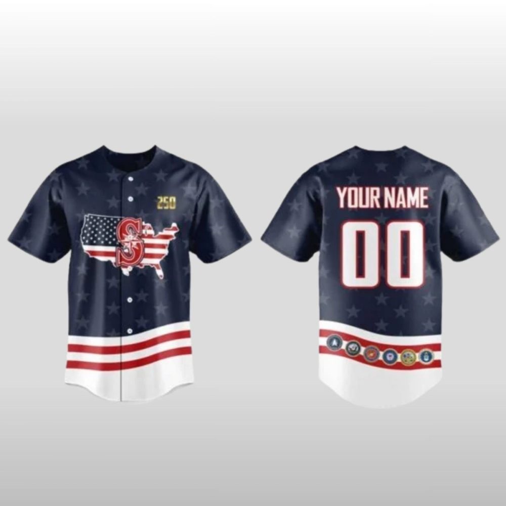 Personalized 2026 Seattle Mariners Military Appreciation Night Jersey