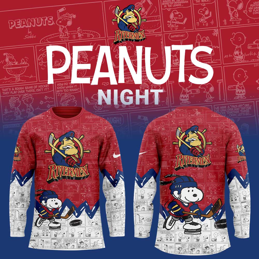 Peoria Rivermen 75Th Anniversary Of Peanuts Jersey