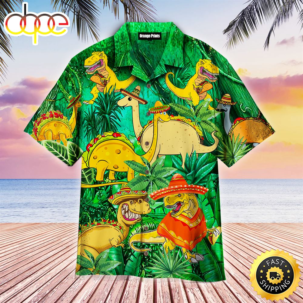 Cinco De Mayo Taco Trex Disney Hawaiian Shirt For Women And Men