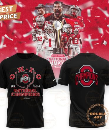 2024 National Champions 9X O-H-I-O State Buckeyes Ncaa T-Shirt, Hoodie