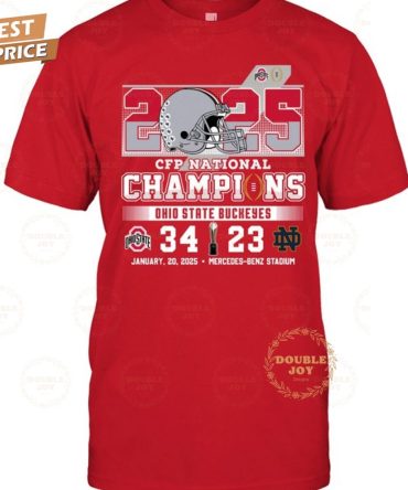 2025 Cfp National Champions Ohio State Buckeyes Ncaa Mercedes-Benz Stadium T-Shirt