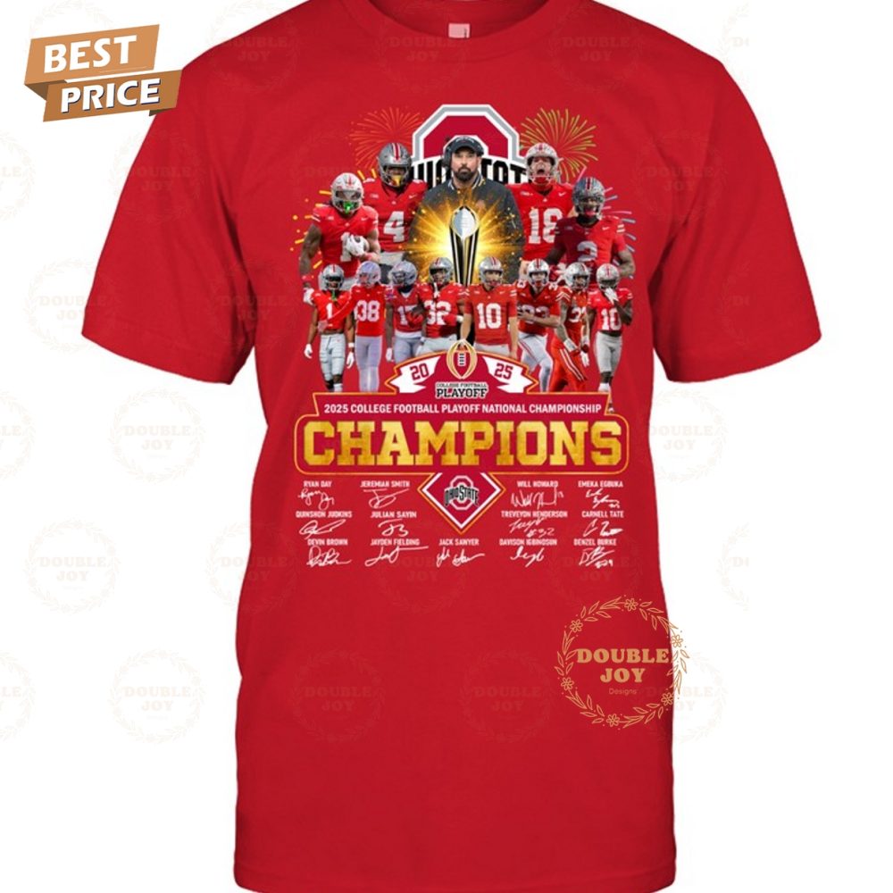 2025 College Football Playoff National Championship Ohio State Buckeyes Ncaa T-Shirt