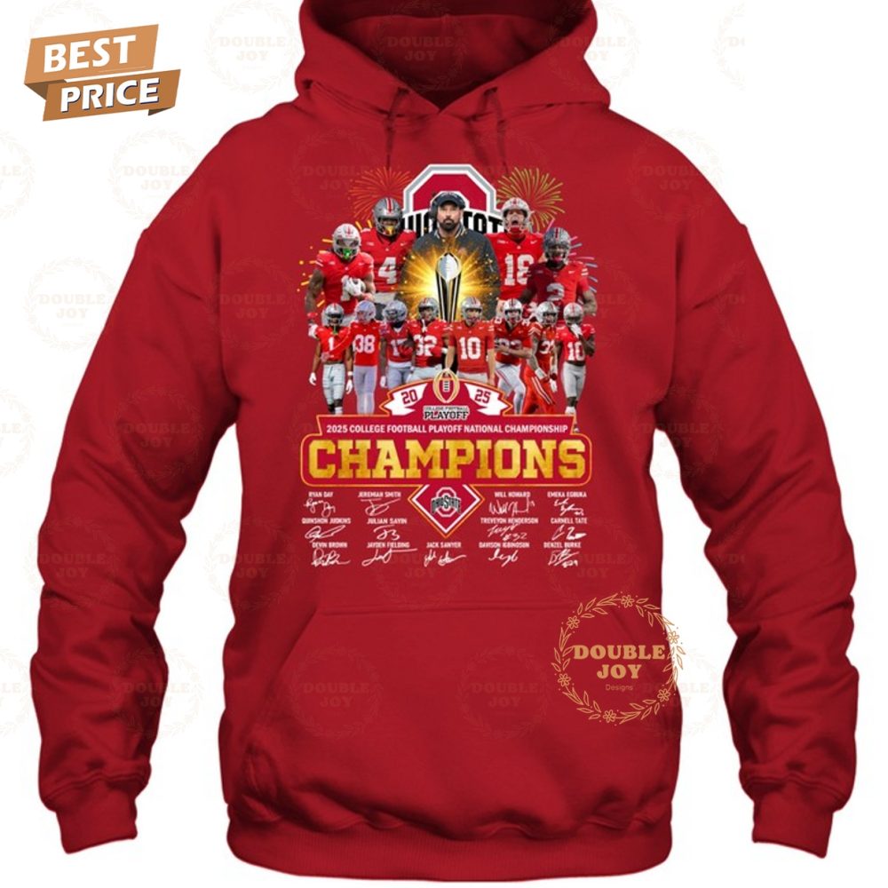 2025 College Football Playoff National Championship Ohio State Buckeyes Ncaa T-Shirt - Image 2