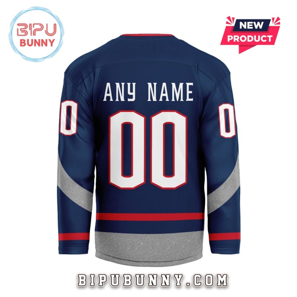 2025 Columbus Blue Jackets Custom Stadium Series Hockey Jersey - Image 2