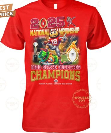 2025 National Championship Ohio State Buckeyes Ncaa January 20, 2025 - Mercedes-Benz Stadium T-Shirt