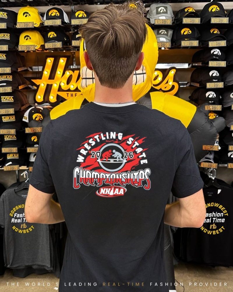 2026 Nhiaa Wrestling State Championships Shirt - Image 2