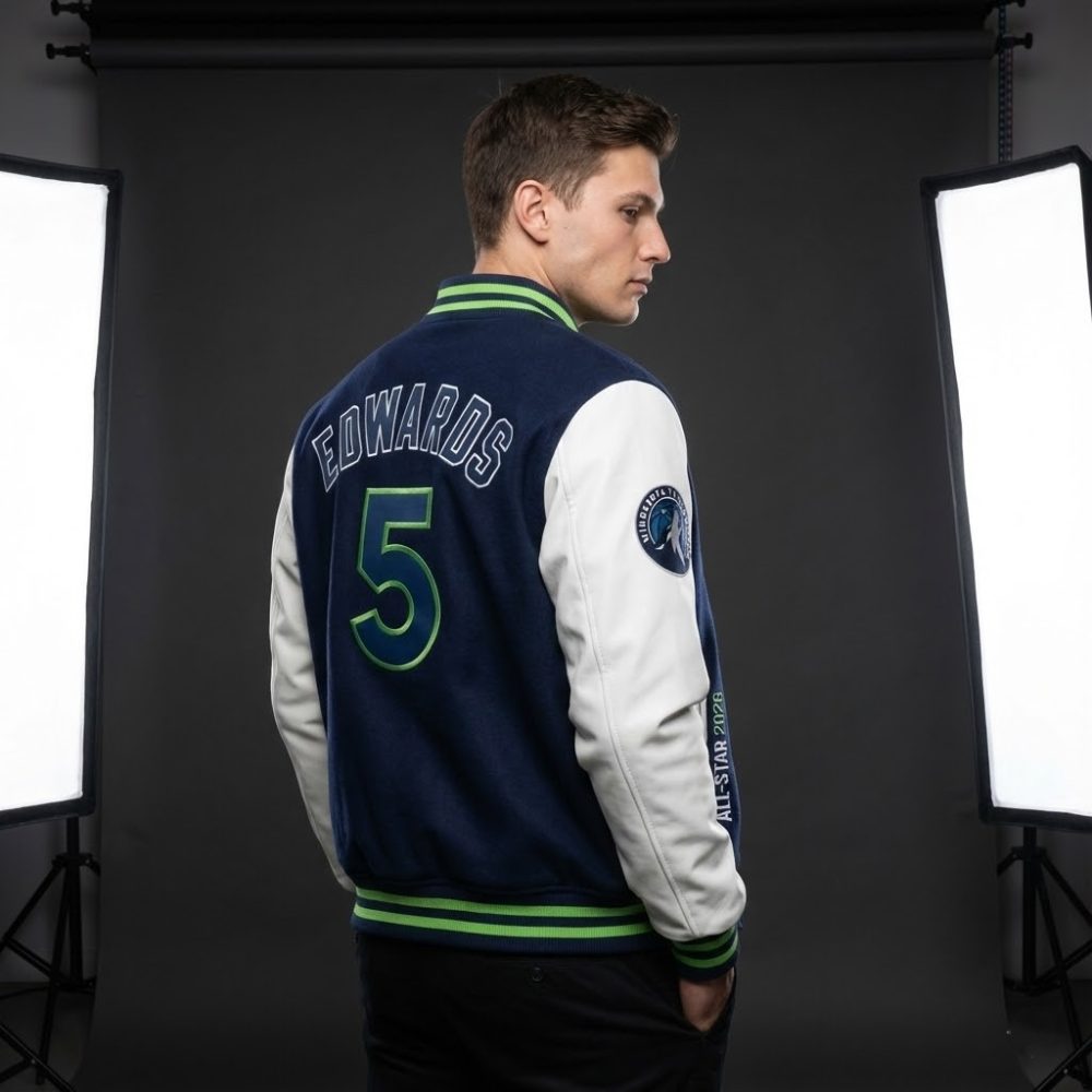 Anthony Edwards Nba All Stars 2026 Varsity Jacket - Image 2