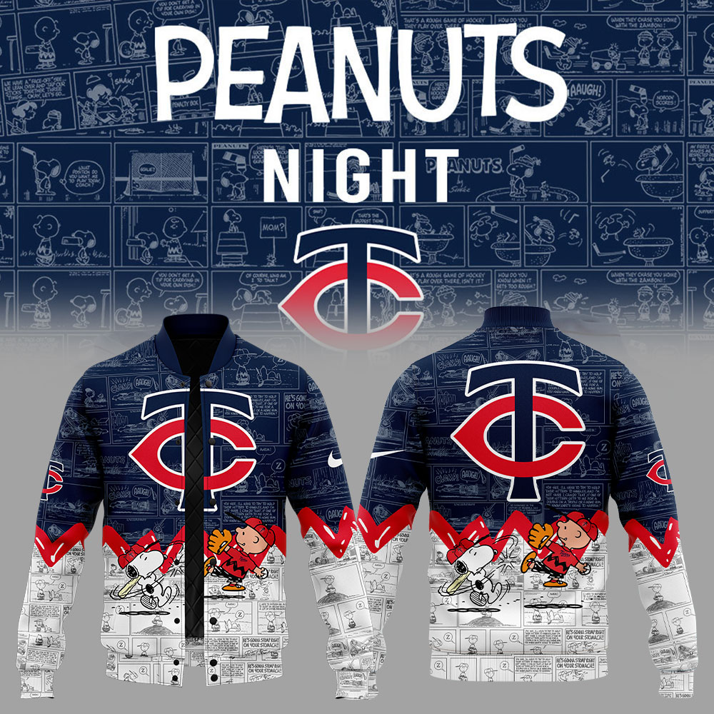 Minnesota Twins Peanuts 75Th Anniversary Jacket