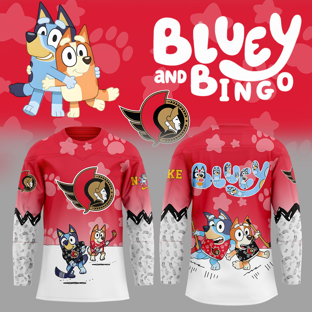 Ottawa Senators Bluey And Bingo Jersey