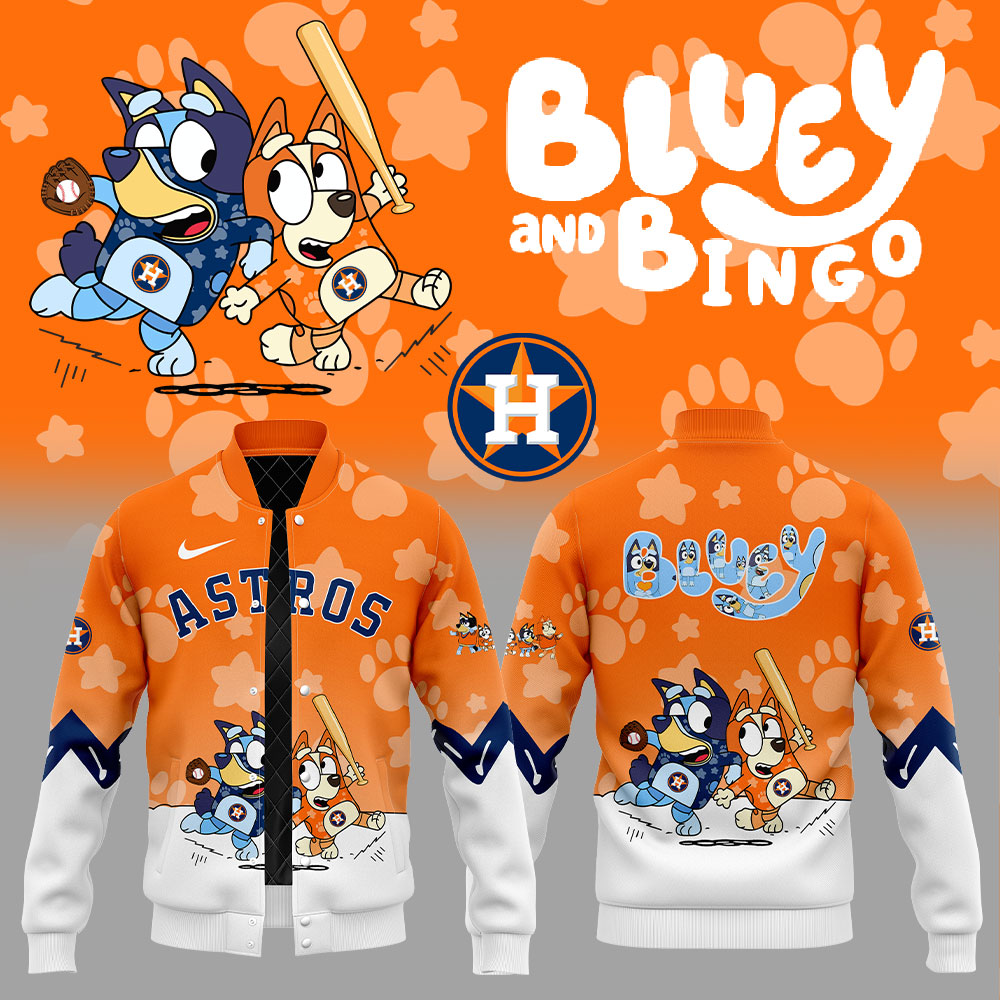 Houston Astros Bluey And Bingo Jacket