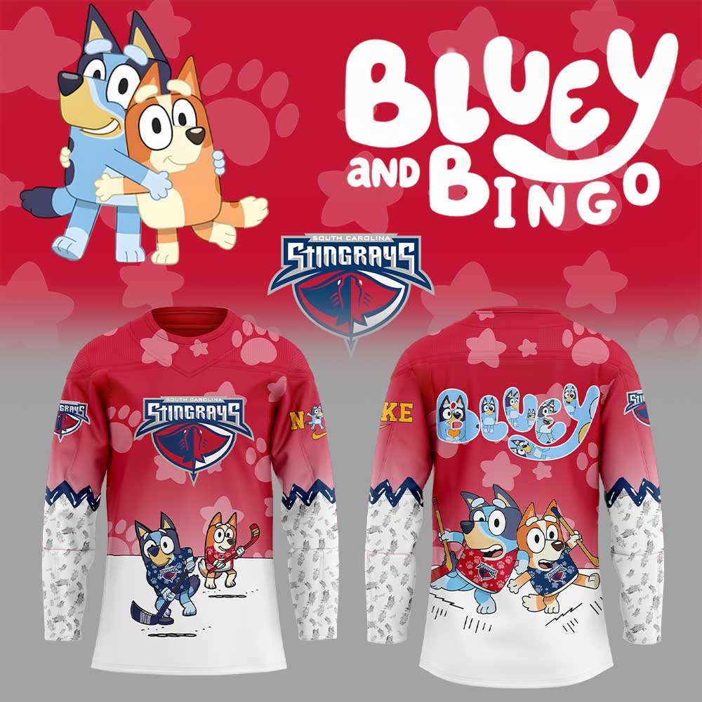 South Carolina Stingrays Bluey And Bingo Jersey