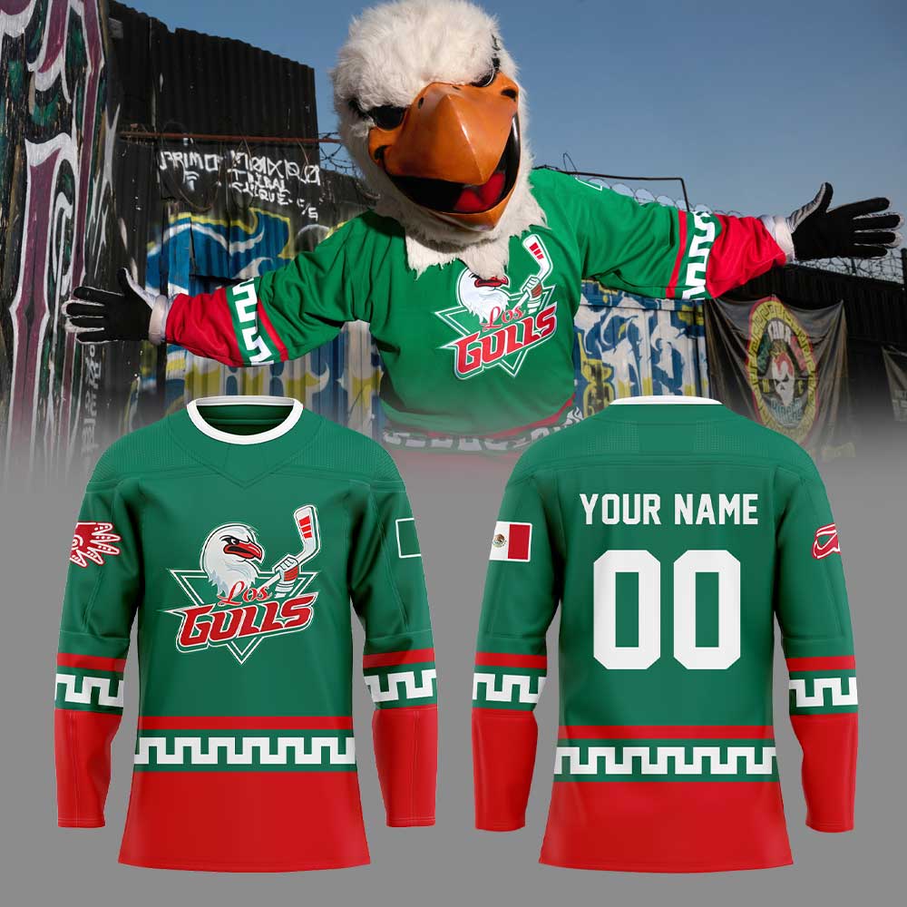 San Diego Gulls Mexican Heritage Night Jersey Custom Name, Number For Fans
