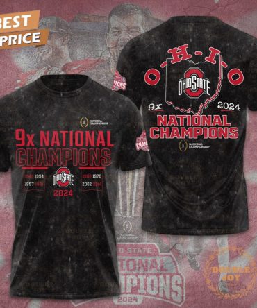 9X National Champions O-H-I-O State Buckeyes Ncaa T-Shirt, Hoodie