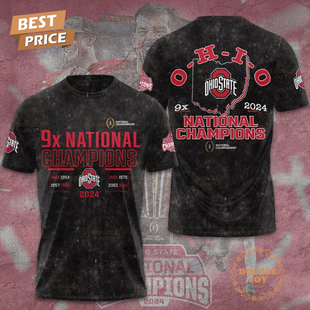 9X National Champions O-H-I-O State Buckeyes Ncaa T-Shirt, Hoodie