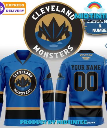 Ahl Cleveland Monsters Custom Name Hockey Jersey