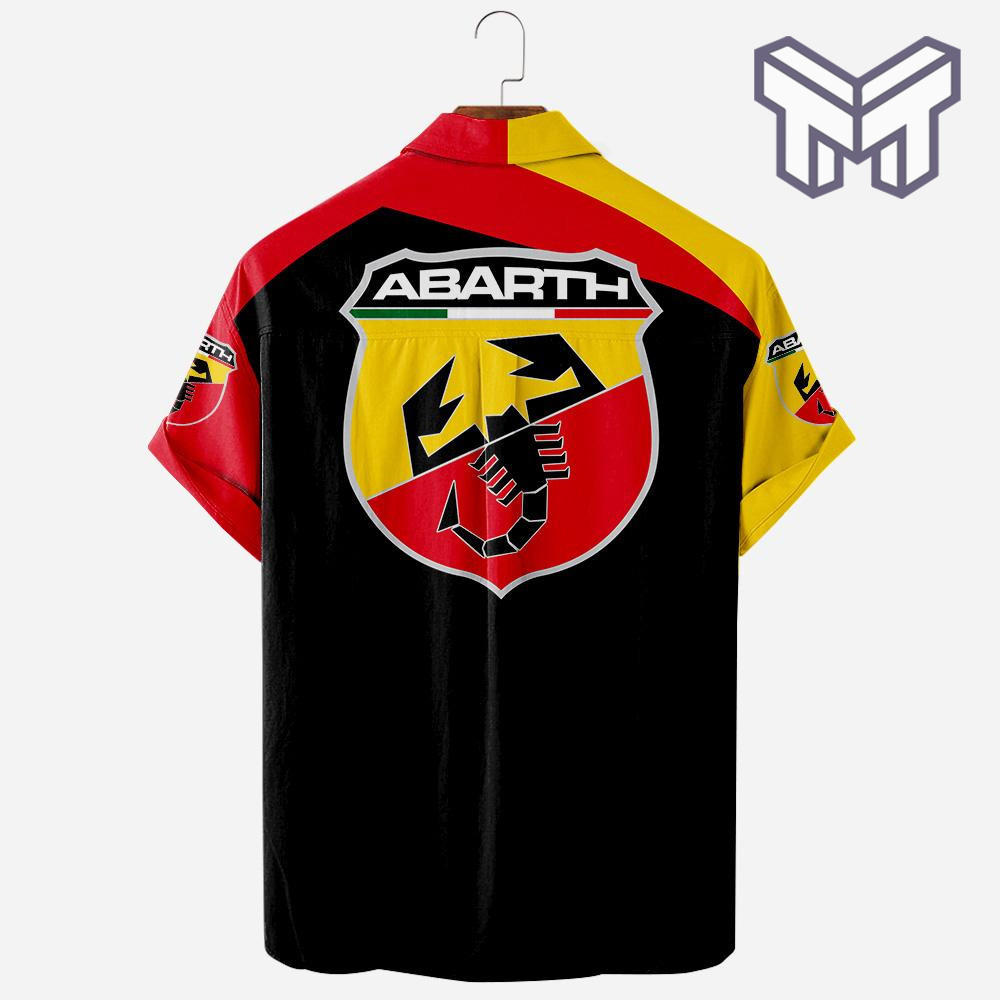 Abarth Racing Car Apparel, Abarth Racing Car Custom Hawaiian Shirt - Image 2