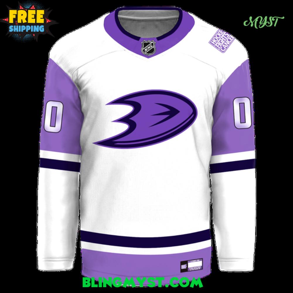 Anaheim Ducks Fight Cancer Night 2025 Hockey Jersey - Image 2