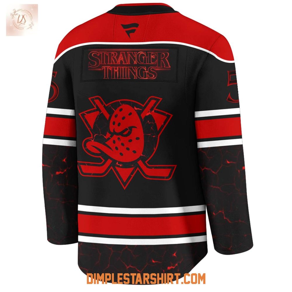 Anaheim Ducks X Stranger Things 5 One Last Adventure Jersey - Image 3