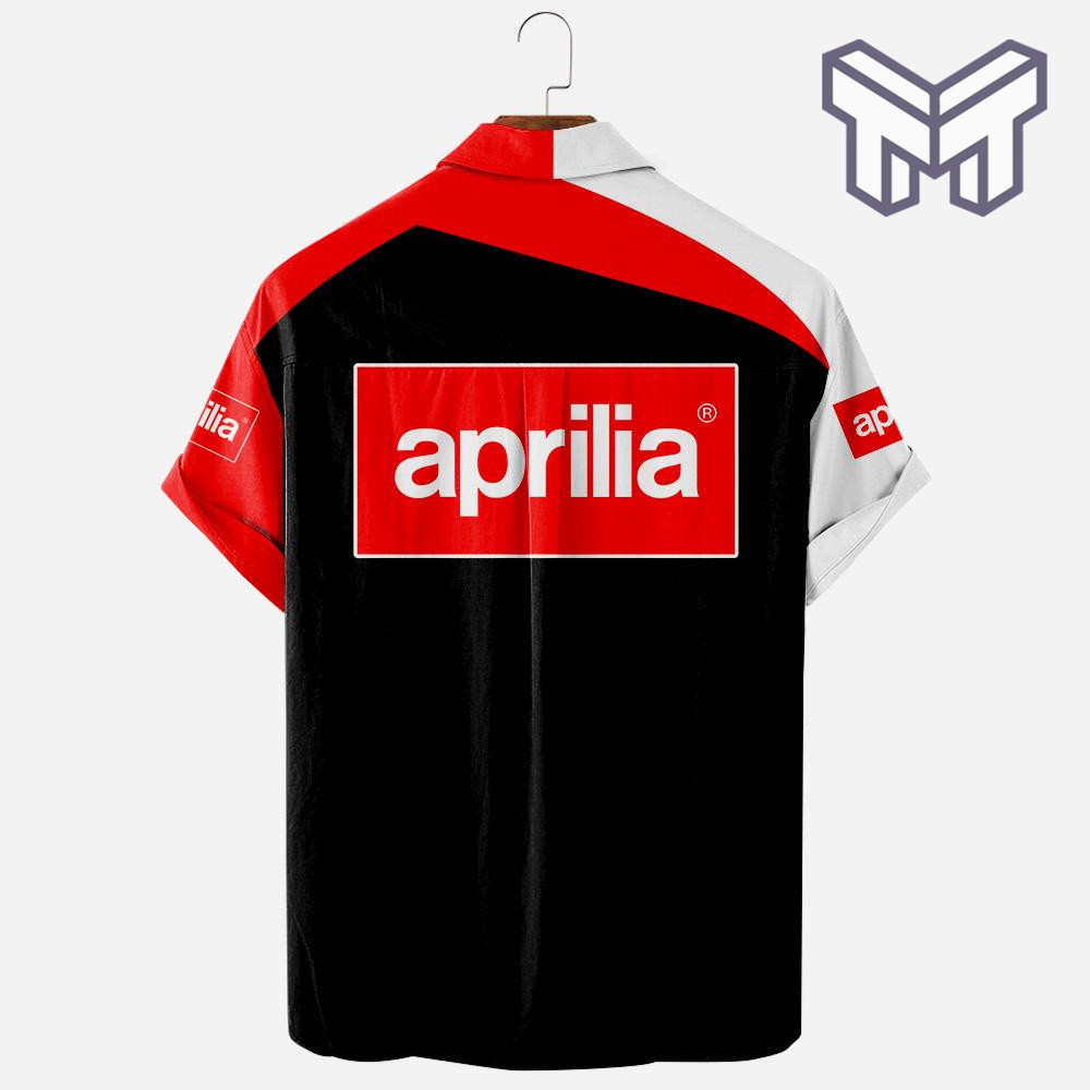 Aprilia Bike Racing Apparel, Aprilia Bike Racing Custom Hawaiian Shirt - Image 2