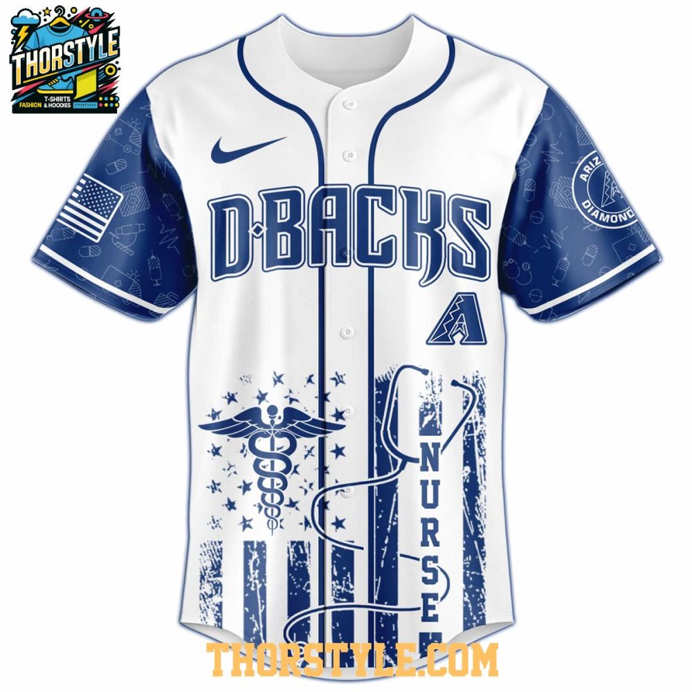 Arizona Diamondbacks 2025 Nurses Night Appreciation Baseball Jersey - Image 2