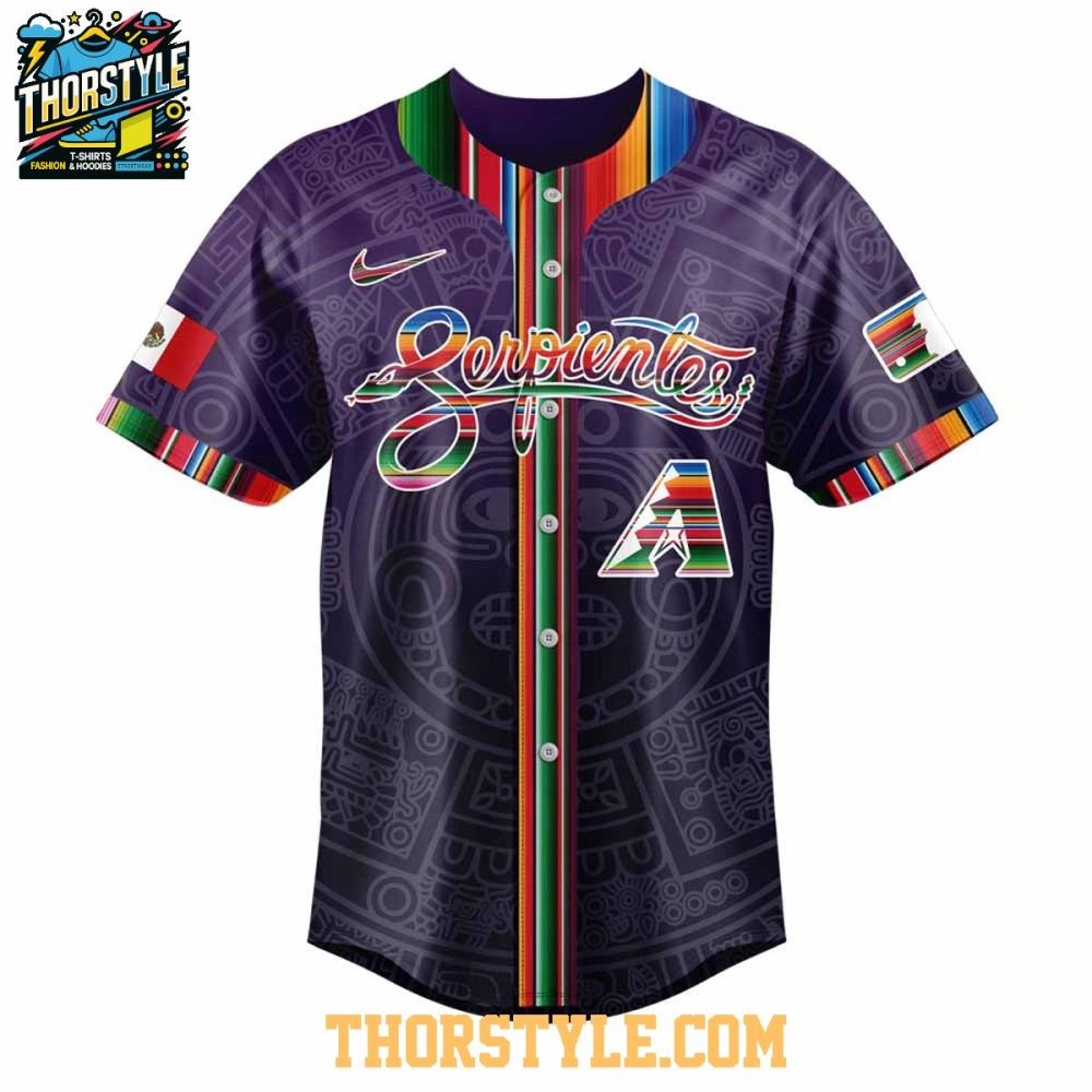 Arizona Diamondbacks Mexican Heritage Familia 2025 Personalized Baseball Jersey - Image 2