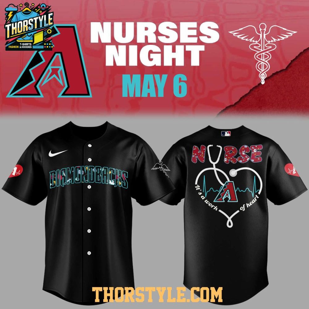 Arizona Diamondbacks Nurses Appreciation 2025 Work Of Heart Baseball Jersey