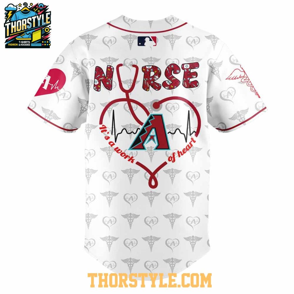 Arizona Diamondbacks Nurses Appreciation Day 2025 Baseball Jersey - Image 3