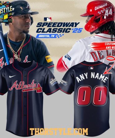 Atlanta Braves Speedway Classic '25 Limited Speed 2026 Personalized Baseball Jersey