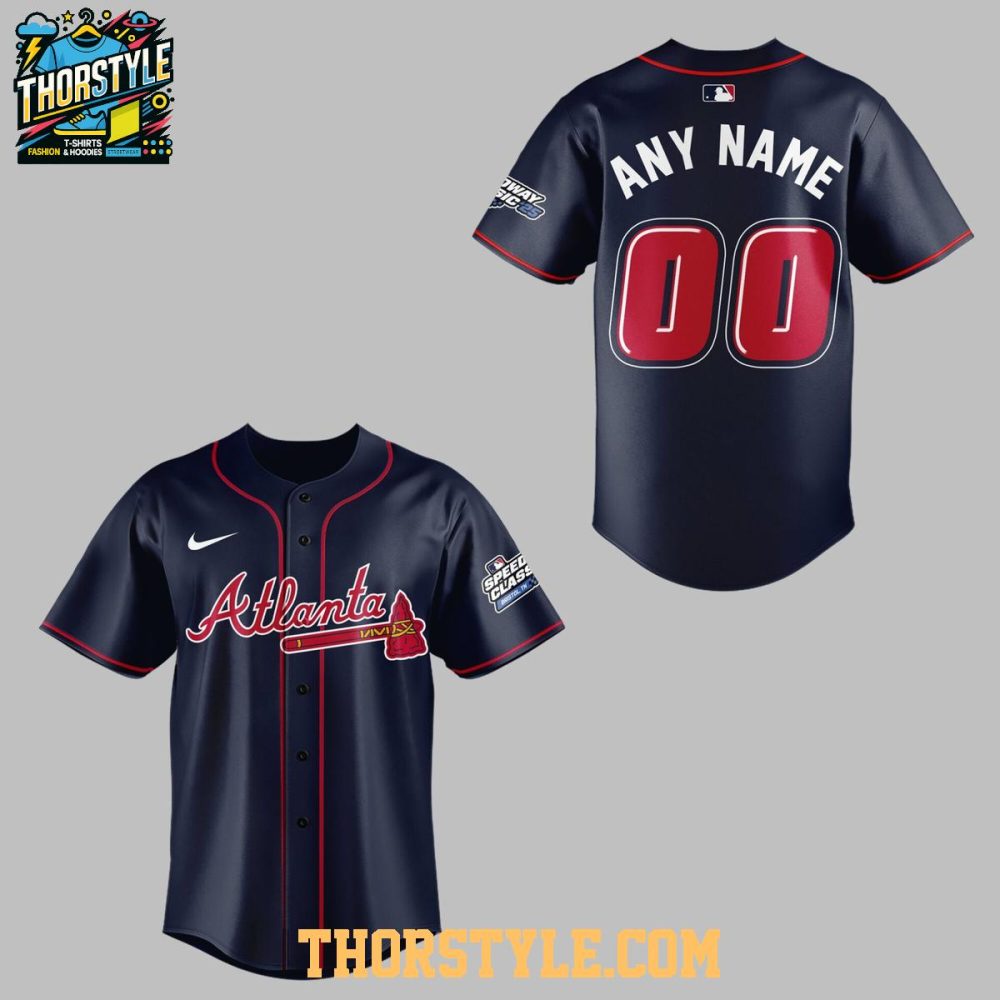 Atlanta Braves Speedway Classic '25 Limited Speed 2026 Personalized Baseball Jersey - Image 2
