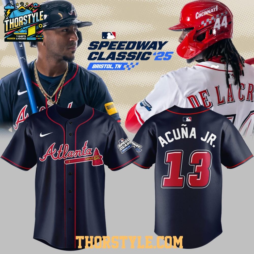 Atlanta Braves Speedway Classic '25 Limited Speed 2026 Personalized Baseball Jersey - Image 3