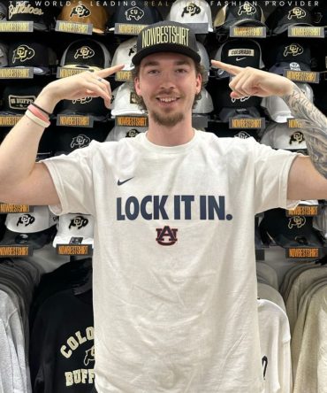 Auburn Tigers Lock It In 2026 On-Court Bench Shirt