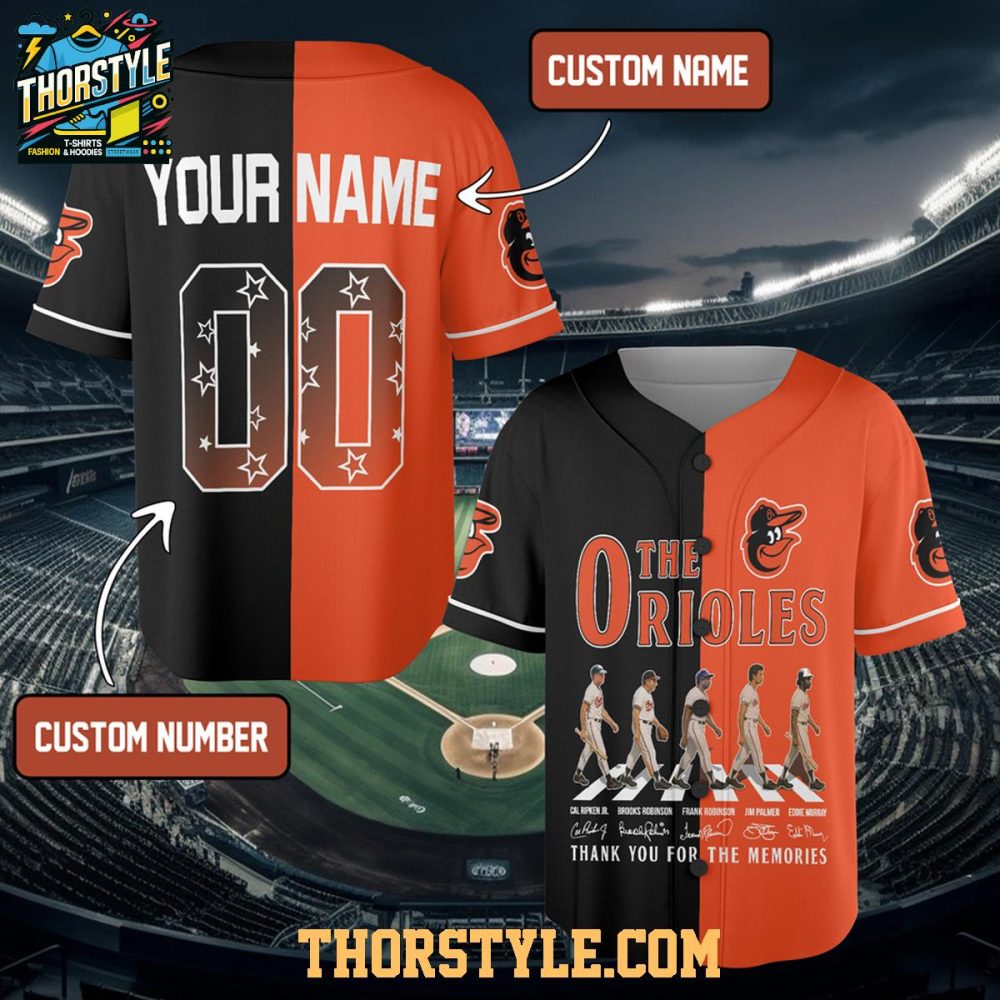 Baltimore Orioles Since 1954 Thank You Personalized Baseball Jersey